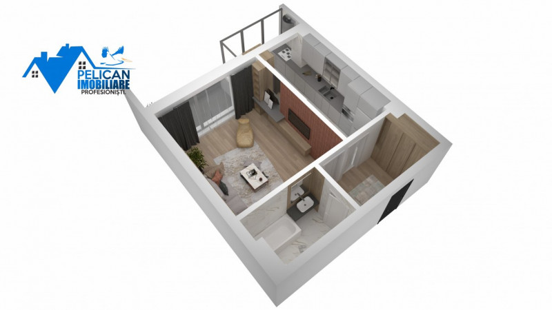 Complex E3 PLUS, Garsoniera, Etaj 1, Bloc Nou, 40.3 MP