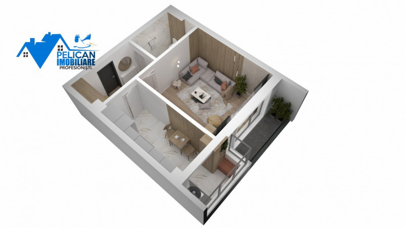 Complex E3 PLUS, Garsoniera, Etaj 1, Bloc Nou, 40.3 MP
