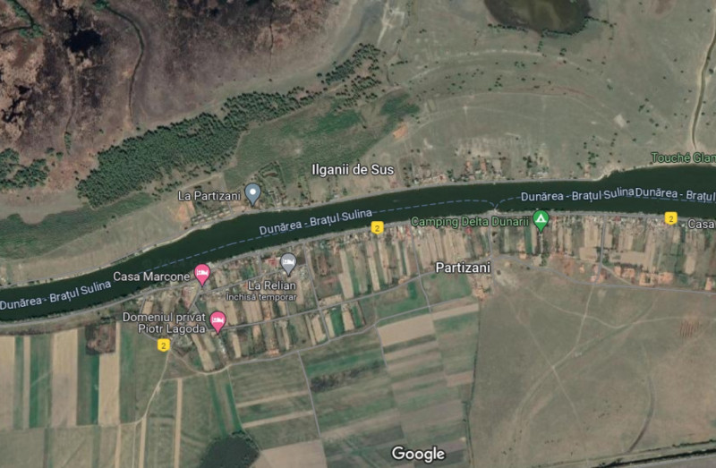 Teren intravilan ILGANII DE SUS, 5.000 MP, front la Dunare 52 ML