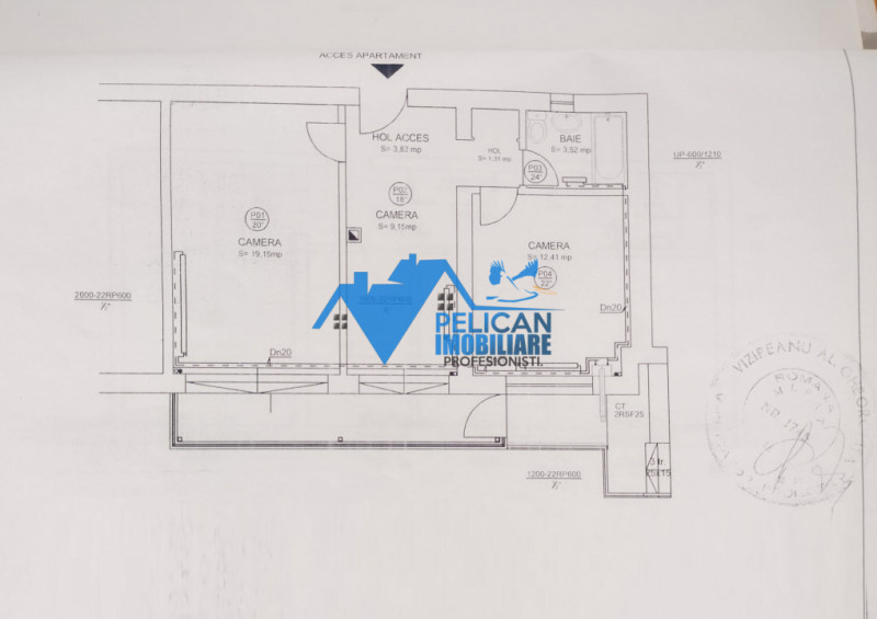 Zona Pelican, 2 camere, de locuit sau spatiu comercial