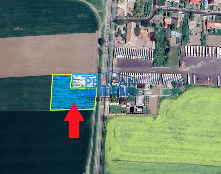 Teren intravilan M. Kogalniceanu, 4000MP, la drumul national